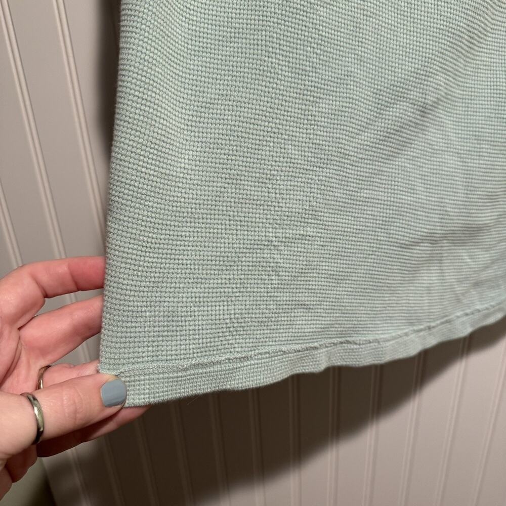 Free People We The Free Aqua Blue Thermal Top Size XS - Picture 2 of 5